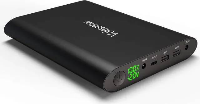 Main image of Volessence 50000mAh Laptop Power Bank 5/8.4/9/12/16/20V Portable Laptop Charger for Laptop, Tablet, Phone and More