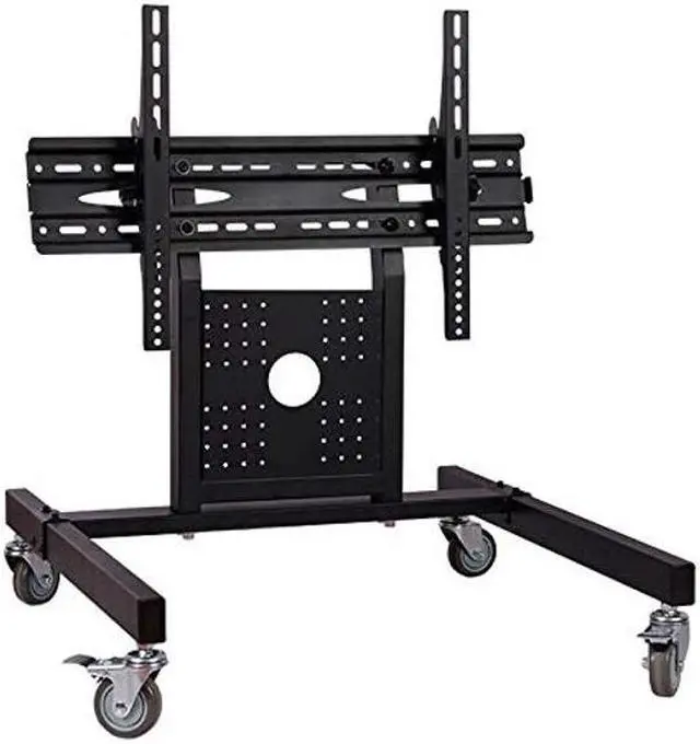 Alt view image 2 of 5 - Rolling TV Mount Stand Trolley 32-65inch Plasma Screen LED LCD Monitor Low Height Stand Cart D750