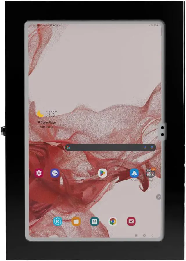 Alt view image 3 of 5 - TABcare Locking Anti-Theft Metal Case for Samsung Galaxy TAB S10 S9 S8 Ultra 14.6" Tablet for Kiosk, POS, Store, Show Display, Time Clock (TAB S8/S9/S10 Ultra, Black)