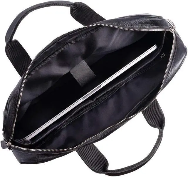 Alt view image 5 of 5 - KomalC 16 Inch Leather briefcases Laptop Messenger Bags for Men and Women Best Office Satchel Bag