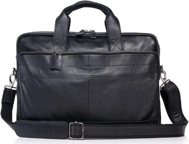 Alt view image 2 of 5 - KomalC 16 Inch Leather briefcases Laptop Messenger Bags for Men and Women Best Office Satchel Bag