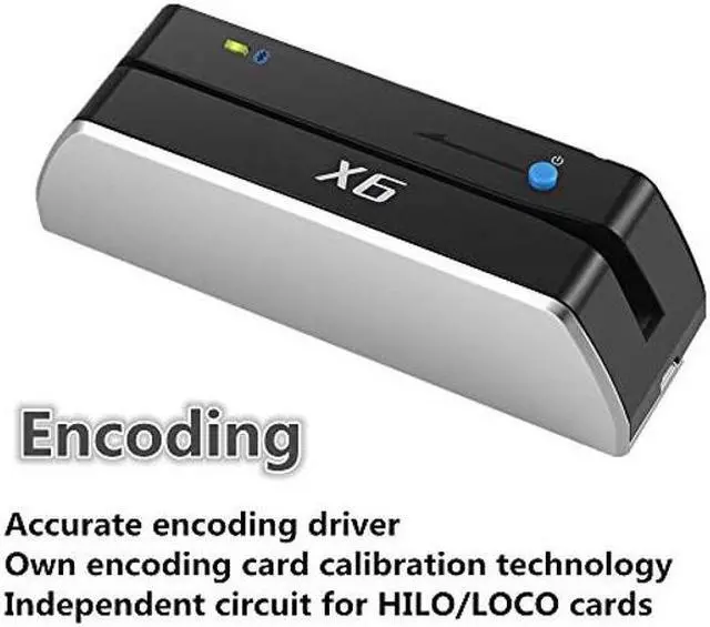 Alt view image 4 of 5 - Bluetooth X6BT VIP Card Reader Writer Encoder Card Swiper Scanner