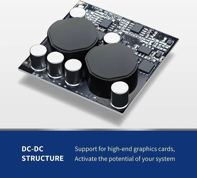 Alt view image 4 of 5 - Pystar 1000W Power Supply 80+ Gold Full Modular PSU,ES1000