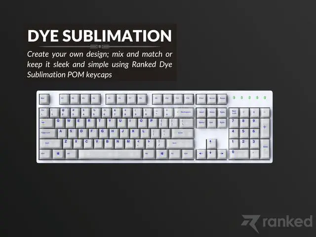 Alt view image 4 of 5 - Ranked POM Jelly Premium Translucent Keycap Set | Dye Sublimation | 1.45 mm Thick POM | Cherry Profile for Custom Mechanical Keyboard (Aqua Breeze, 169 Keys)