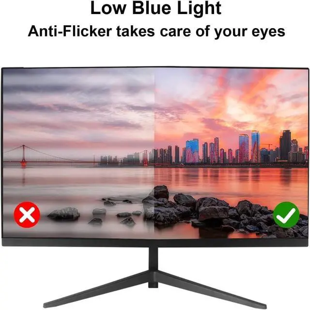 Alt view image 5 of 5 - Real HD Security Camera Monitor Screen, 22 Inch 1080P Thin LED PC Monitor with HDMI VGA Built in Speaker Compatible with CCTV Security DVR NVR
