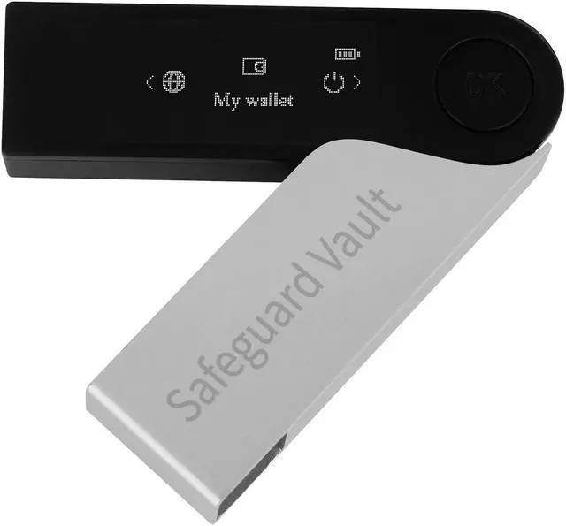 Main image of Crypto Hardware Wallet with Bluetooth,Completely Offline Safely Manage Crypto Seed Phrase Storage,Most Secure NFT Support,Supporting Multi-Currency,Black