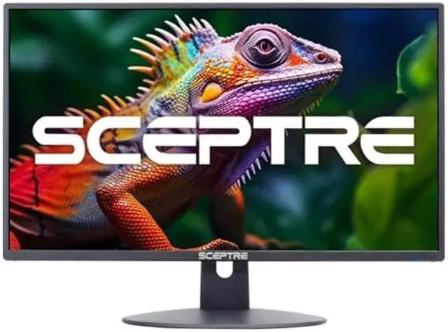 Alt view image 4 of 5 - Sceptre 24-inch Professional Thin 1080p LED Monitor 99% sRGB 2x HDMI VGA Build-in Speakers, Machine Black (E248W-19203R Series)