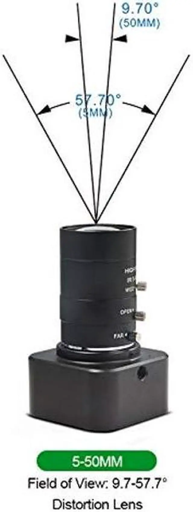 Alt view image 3 of 5 - MOKOSE HD Webcam USB 3840 x 2160 Digital Industrial Camera with CS-Mount 5-50mm Telephoto Zoom Manual Lens UVC Free Drive.