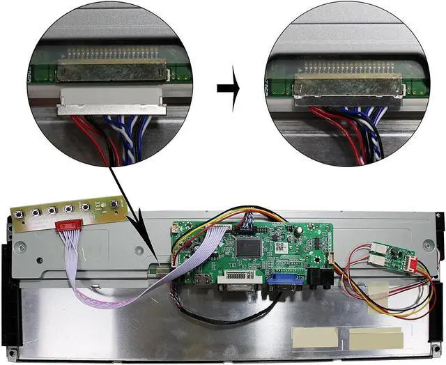 Alt view image 4 of 5 - VSDISPLAY 14.9" LCD Display Screen Kit and 68676 Acrylic Case