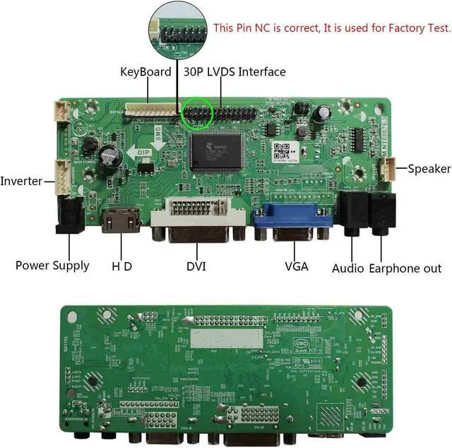 Alt view image 2 of 5 - VSDISPLAY 14.9" LCD Display Screen Kit and 68676 Acrylic Case