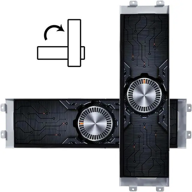 Alt view image 2 of 5 - VSDISPALY 12.6 Inch IPS 1920x515 LCD Screen Supports Video Input Second Monitoring for D41 Computer PC Case DIY Extra LCD Display