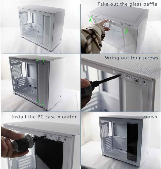 Alt view image 4 of 5 - VSDISPALY 12.6 Inch IPS 1920x515 LCD Screen Supports Video Input Second Monitoring for D41 Computer PC Case DIY Extra LCD Display