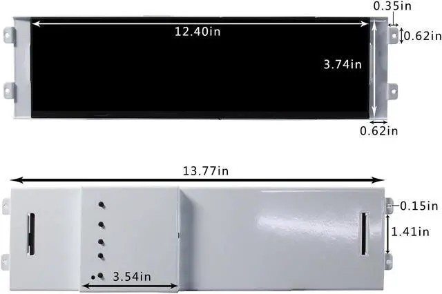 Alt view image 5 of 5 - VSDISPALY 12.6 Inch IPS 1920x515 LCD Screen Supports Video Input Second Monitoring for D41 Computer PC Case DIY Extra LCD Display