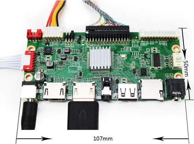 Alt view image 3 of 5 - VSDISPLAY 12.3" 12.3 Inch 1920x720 FHD IPS LCD Screen HSD123KPW2-D10 with HD-MI USB SD Card LCD Controller Board VS-56S2 Multimedia Supports MP4