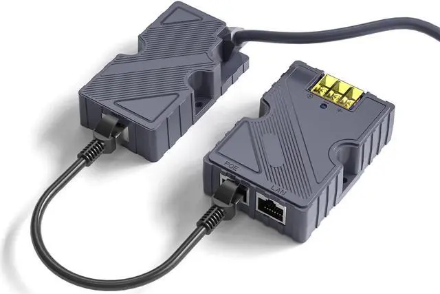 Main image of MSAFF Starlink Dishy Cable Adapter to RJ45 + 150W GigE Passive PoE Injector for Starlink - Star Link Dishy V2 to PoE Injector