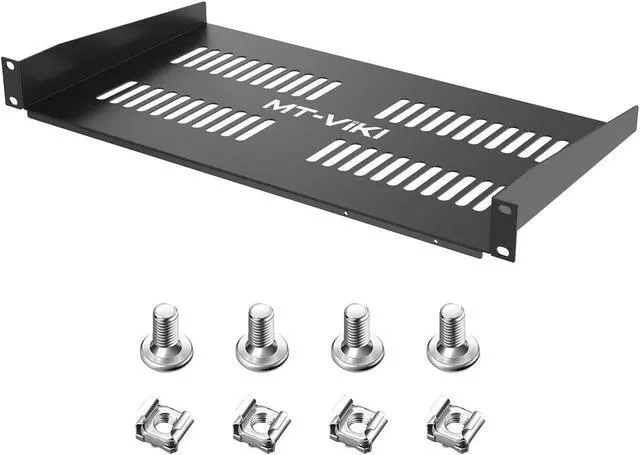 Alt view image 3 of 5 - 8 Port VGA KVM Switch + 1 Pack 1U 19'' Rack Shelf