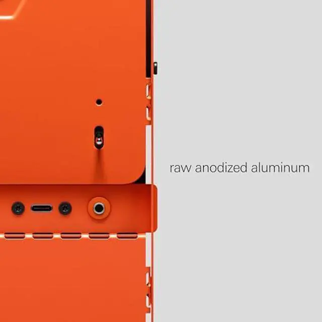 Alt view image 5 of 5 - Teenage Engineering Computer-1 Mini-ITX Computer Case with Powder Coated Aluminum, Chrome Metal Handles, and Dual-Slot GPU, Do It Yourself, Small Form Factor PC Case Compatible with SFX Power Supply