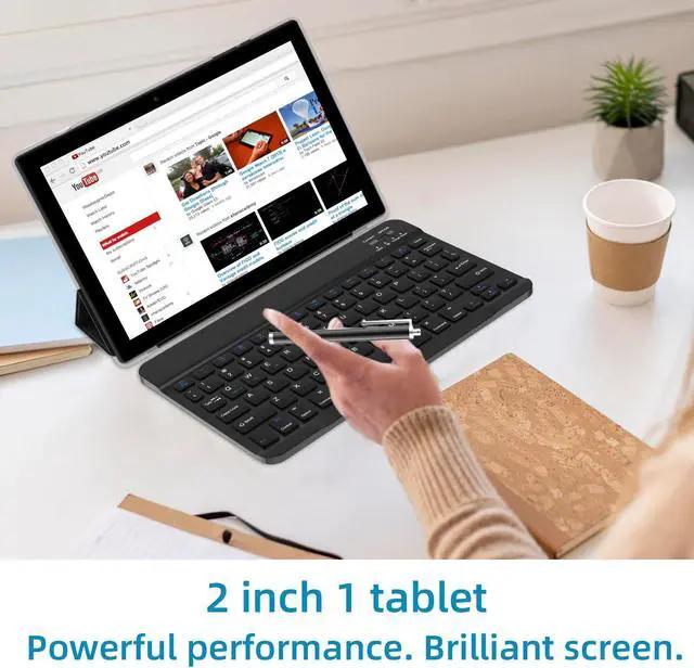 Alt view image 2 of 5 - Android 13 Tablet with Keyboard protect Case Mouse Stylus 10 Inch Tablet 2 in 1 Tablets Set 12GB+128GB/1TB Expandable Dual camera Tablet PC 10.1" HD Screen 6000mAh Battery 5G Wifi WiFi6 BT5.0 Tableta