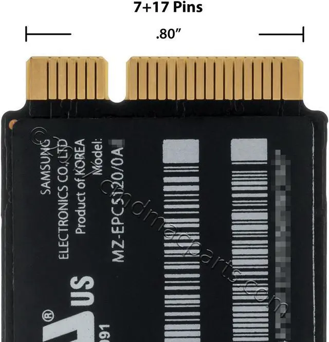 Alt view image 4 of 4 - Odyson - 512GB SSD Replacement for Apple MacBook Air 11" A1465 & 13" A1466 (Mid 2012)