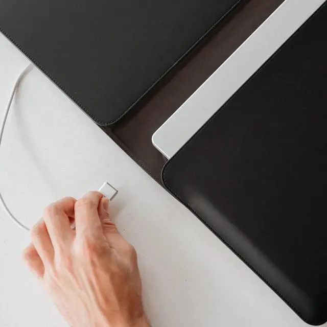 Alt view image 4 of 5 - Orbitkey Hybrid Laptop Sleeve | Portable Desk Mat and Laptop Sleeve (Black, 16")