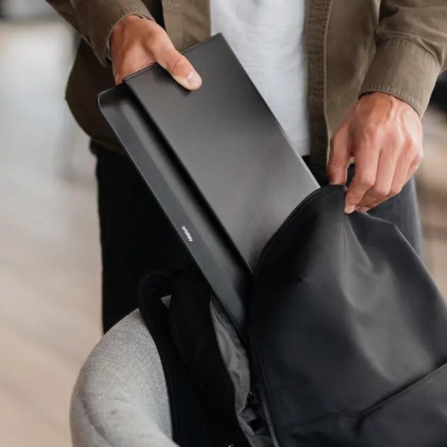 Alt view image 5 of 5 - Orbitkey Hybrid Laptop Sleeve | Portable Desk Mat and Laptop Sleeve (Black, 16")