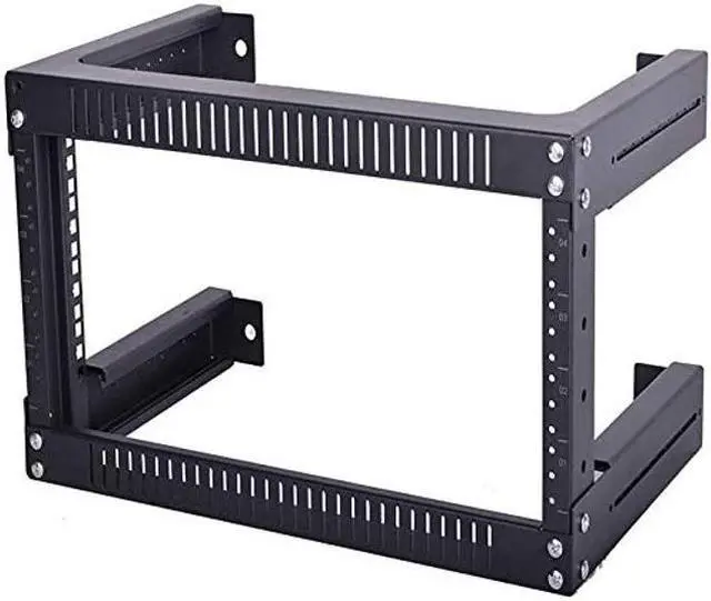 Main image of TECHTOO Wall Mount Rack 6U Adjustable Depth Open Frame 19Inch Server Equipment Rack Heavy Duty Patch Panel Bracket Network Equipment Rack (Adjustable 6U)