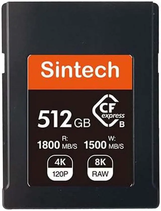 Main image of Sintech CFexpress Type B Card 512GB,Compatible with Nikon Z6 Z7 Z8 Z9 D6 D850,Canon R3 R5C 8K Video