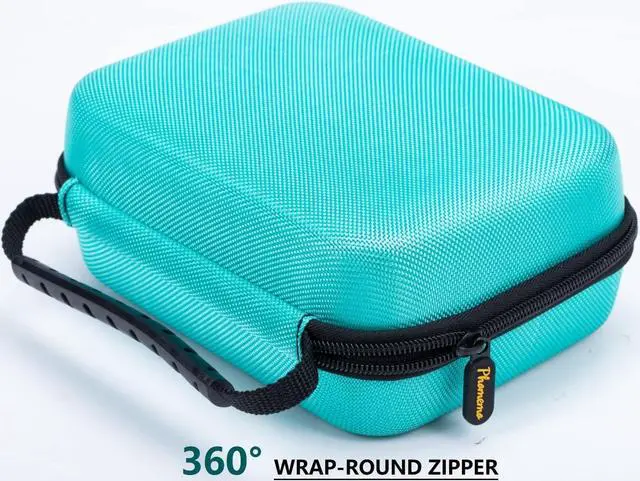 Alt view image 2 of 5 - Phomemo M04AS Portable Thermal Printer with Green Hard Carrying Case