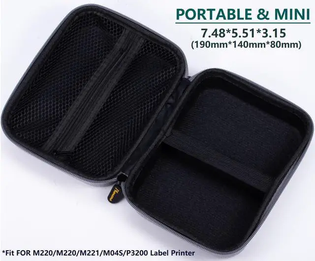 Alt view image 3 of 5 - Phomemo M04AS Portable Thermal Printer with Green Hard Carrying Case