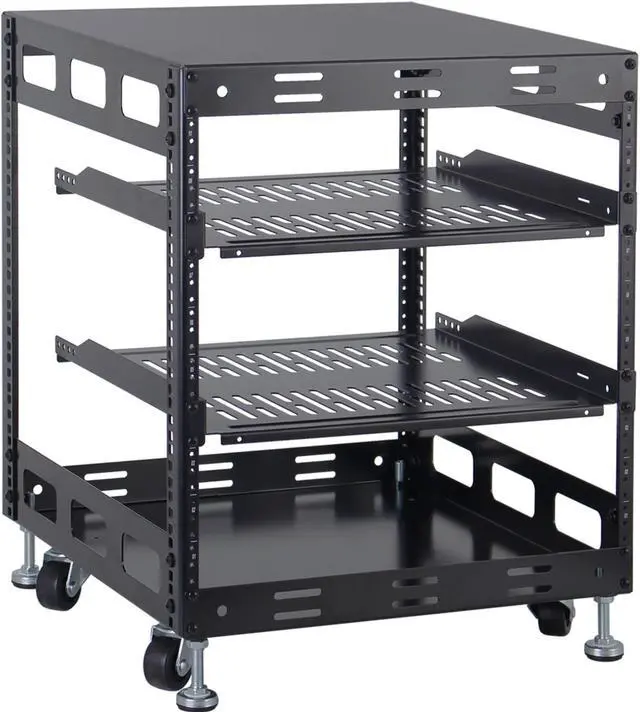 Main image of 10U Open Frame Rack for Servers & AV Gear - Wall Mountable Design