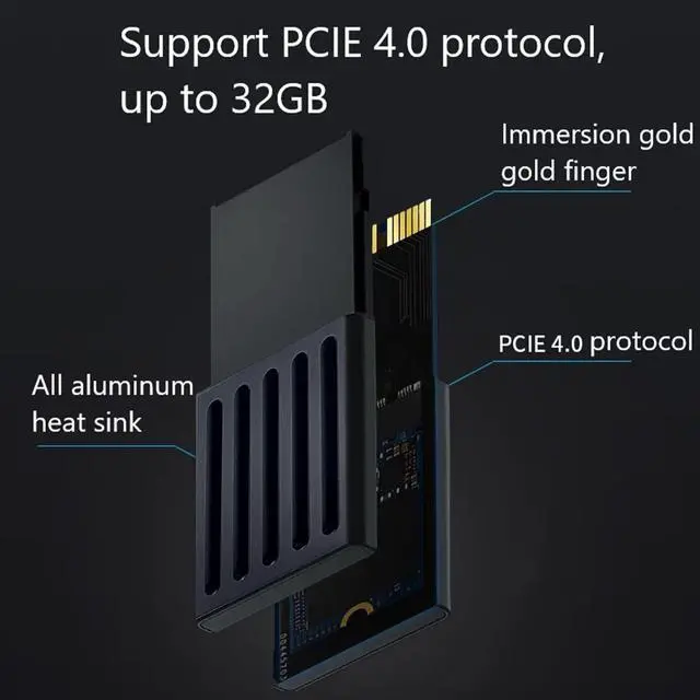 Alt view image 2 of 5 - Tianken 512GB Storage Expansion Card NVMe Solid State Drive SSD for Xbox Series X|S