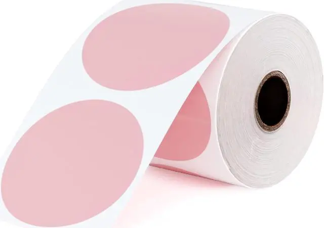 Alt view image 2 of 5 - Phomemo 241BT Bluetooth Thermal Shipping Label Printer 4X6 - Wireless Thermal Label Printer for Shipping Packages + 2 Inch Pink Circle Thermal Sticker Labels 750