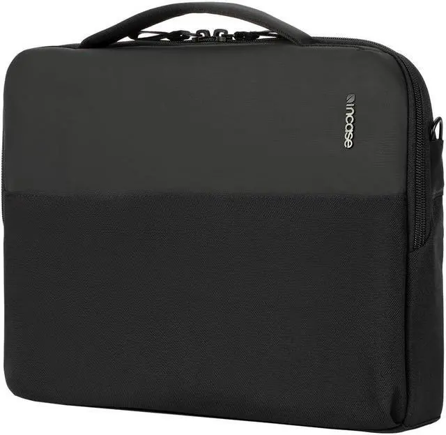 Main image of Incase A.R.C. Brief with ReSpun 100% Recycled Polyester - RFID-Blocking Tech, Easy Access, Internal Organization, Zippered Front Slip Pocket, Padded Laptop Compartment for Up to 14" PC/Mac, Black