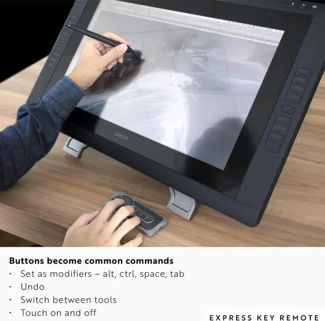 Alt view image 5 of 5 - Wacom Express Key Remote for Cintiq & Intuos Pro (ACK411050)