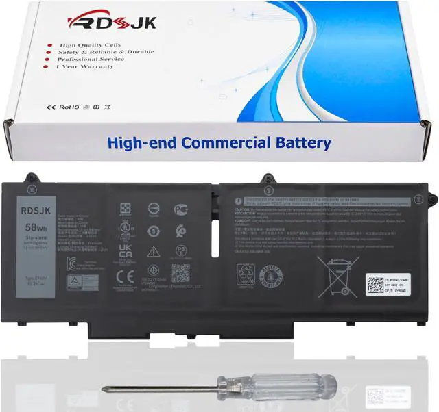 Main image of 07KRV H4PVC Laptop Battery for Dell Latitude 5330 5430 5530 Precision 3570 P104F P104F005 P104F006 P137G P137G004 P137G005 P137G006 Series M69D0 0H4PVC O7KRV Y86WG 0Y86WG 78FWY 078FWY 4FVJG 15.2V 58Wh