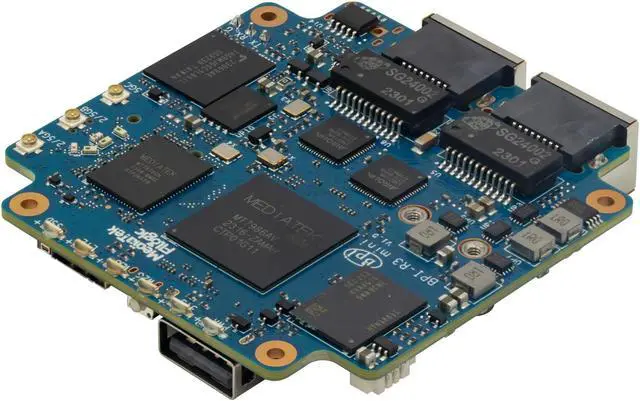 Main image of youyeetoo Banana pi R3 Mini Wireless Travel Router Board OpenWRT MediaTek MT7986A 2G DDR RAM 8G eMMC Flash 2X 2.5GbE Port Onboard (Wireless Network for Streaming Media, Games and Other Applications)