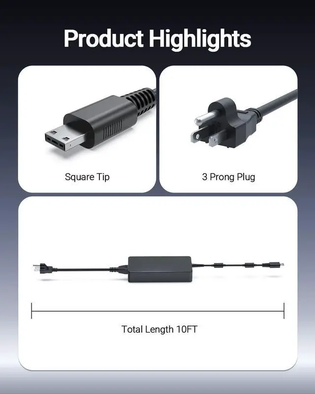 Alt view image 3 of 5 - 280W USB Tip Charger Fit for MSI Raider GE68 GE78 Raider GE68 HX 13VX Raider GE78HX 13VG Laptop AC Power Adapter Supply Cord
