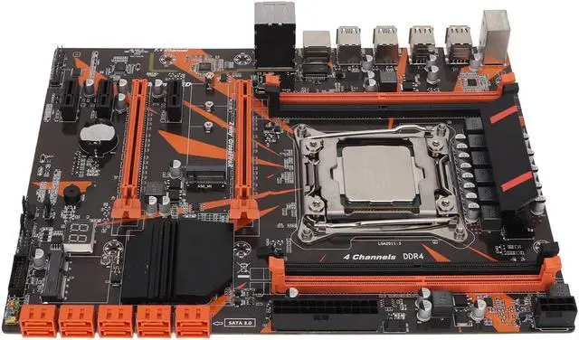 Main image of Desktop Motherboard, 10 SATA3.0 5 PCIe 4xDDR4 Memory Computer Motherboard NVME M.2 LGA 2011 Motherboard, Computer Motherboard for PC Replacement
