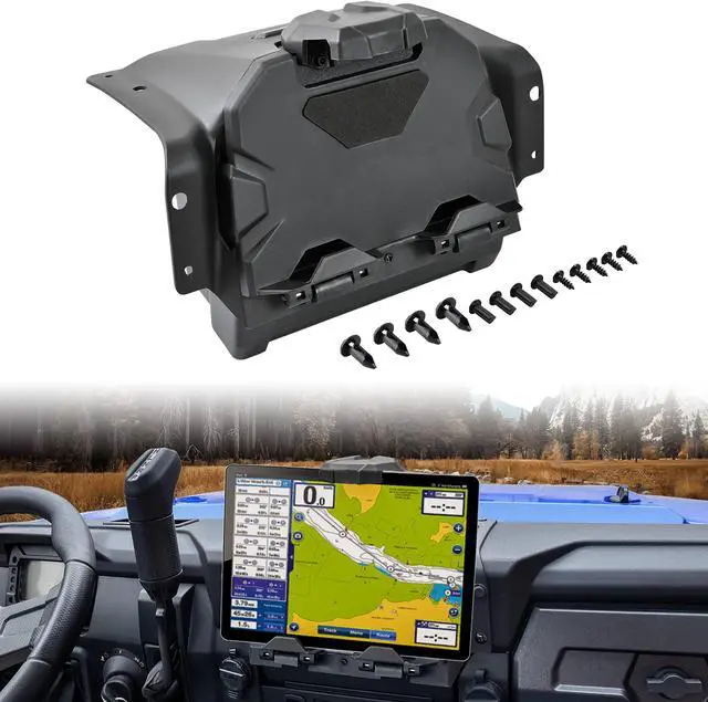 Main image of SAUTVS Tablet Mount Phone Holder for Ranger SP 570 2022-2025, Electronic Device GPS Tablet Holder Phone Mount with Storage Box for Polaris Ranger SP 570 / Crew 2022-2025 Accessories