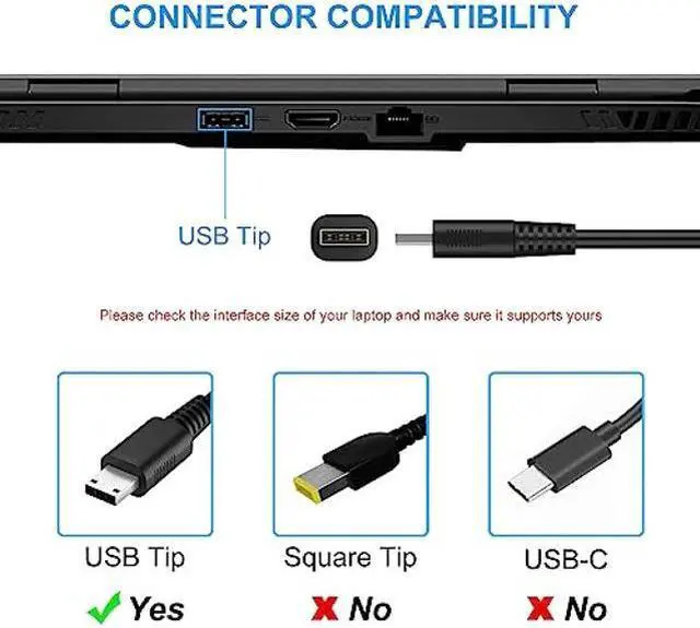 Alt view image 4 of 5 - VHBW 240W USB Tip Charger Replacement for MSI GP77 GS77 GE76 GE66 GP76 GP66 A20-240P2A A240A007P Stealth 17 14 Studio Creator Z16 HX CreatorPro Z16P Z17 RTX 4090 4080 4070 Power Supply