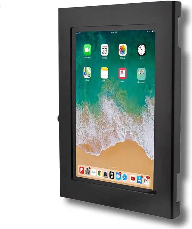 Alt view image 2 of 5 - TABcare Locking Security Metal Case for Apple iPad Pro 11" 1st, 2nd, 3rd, 4th gen. for Kiosk, POS, Store, Show Display (Black, iPad Pro 11 1/2/3/4)