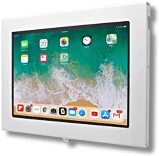 Main image of TABcare Locking Security Metal Case for Apple iPad Air 4 5 10.9" Tablet for Kiosk, POS, Store, Show Display (White, iPad Air 4/5 10.9)