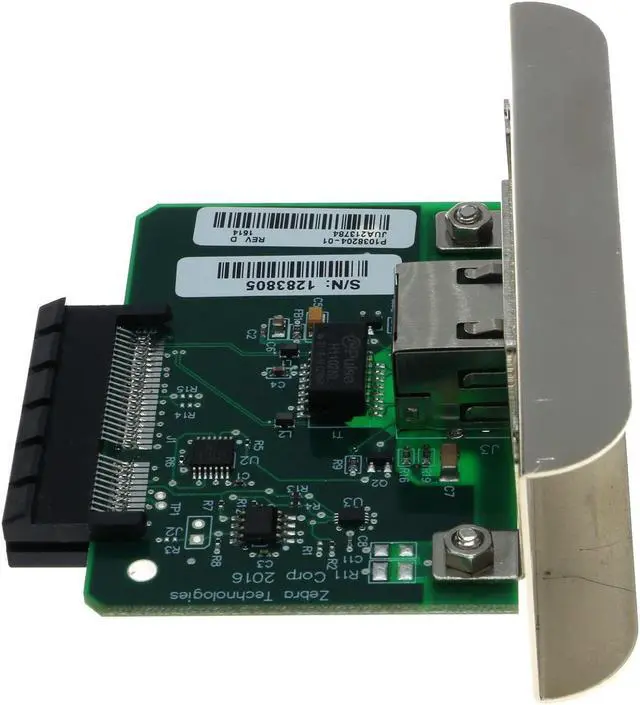 Alt view image 2 of 5 - Internal Ethernet Print Server Network Card for Zebra ZT210 ZT230 P1038204-01