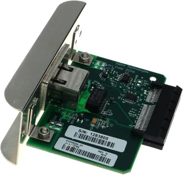 Alt view image 3 of 5 - Internal Ethernet Print Server Network Card for Zebra ZT210 ZT230 P1038204-01
