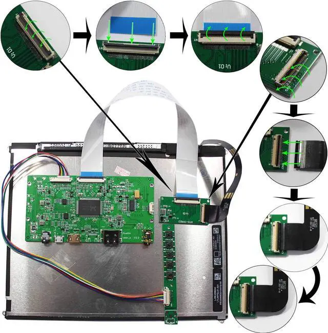 Alt view image 4 of 5 - VSDISPLAY 9.7 inch 2048x1536 IPS LCD LP097QX1/ LTL097QL01/ HQ097QX1 with Controller Board fit for DIY Cabinet Monitor