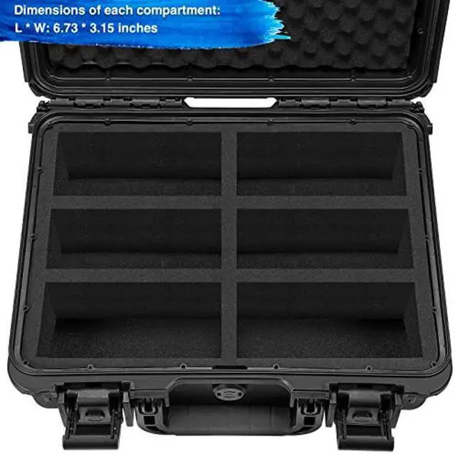 Alt view image 3 of 5 - WPGEAR Waterproof Toploader Storage Box for 3" x 4" Rigid Card Holder, Trading Card Case Holds 600 35PT Toploaders, Fit Sport Card with One Touch Magnetic Card Holder
