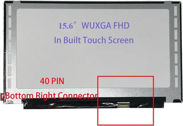 Alt view image 2 of 5 - wzqrps 5D10W69930 5D10W69931 5D11B38235 Replacement Laptop FHD 40 pin LCD Touch Screen Digitizer Display Panel for Lenovo Ideapad 5 15ARE05 15IIL05 5-15ITL05 81YK R156NWF7 R2 NV156FHM-T07