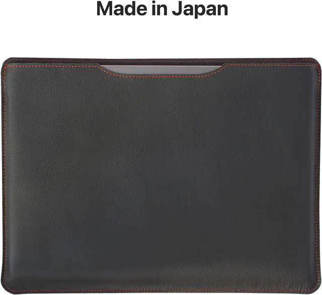 Alt view image 3 of 5 - YuKa MacBook Sleeve Case, Genuine Leather, Made in Japan, Simple, Slim, Soft (Air/Pro 13-Inch)