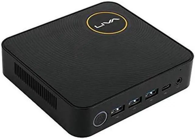 Alt view image 2 of 5 - ECS Elitegroup Liva Z Mini PC Computer Intel Celeron N3350 Dual-core, 4GB DDR3L/64GB eMMC, Type C Port, 4K@60Hz HDMI+mDP, WiFi, Ethernet, Dual Monitor Support (Liva Z N3350), Black