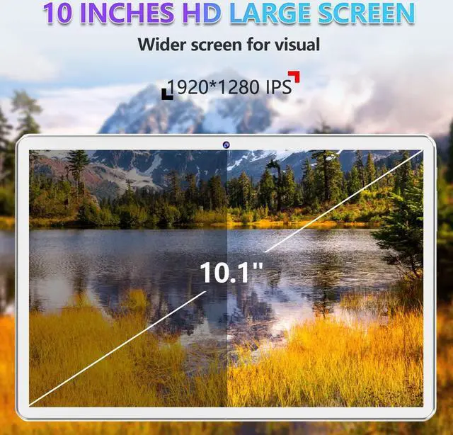 Alt view image 2 of 5 - Tablet 10.1" Octa-Core Android 11 Tablet, 64GB Storage Tableta with Keyboard, Stylus, Dual 13MP+5MP Camera, WiFi, Bluetooth, GPS, 512GB Expand Support, IPS Full HD Display